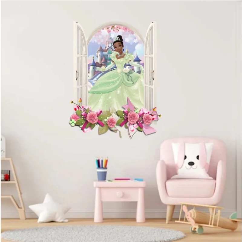 Adesivo De Parede 3d Princesa Tiana (70cm x 50cm) MOD04
