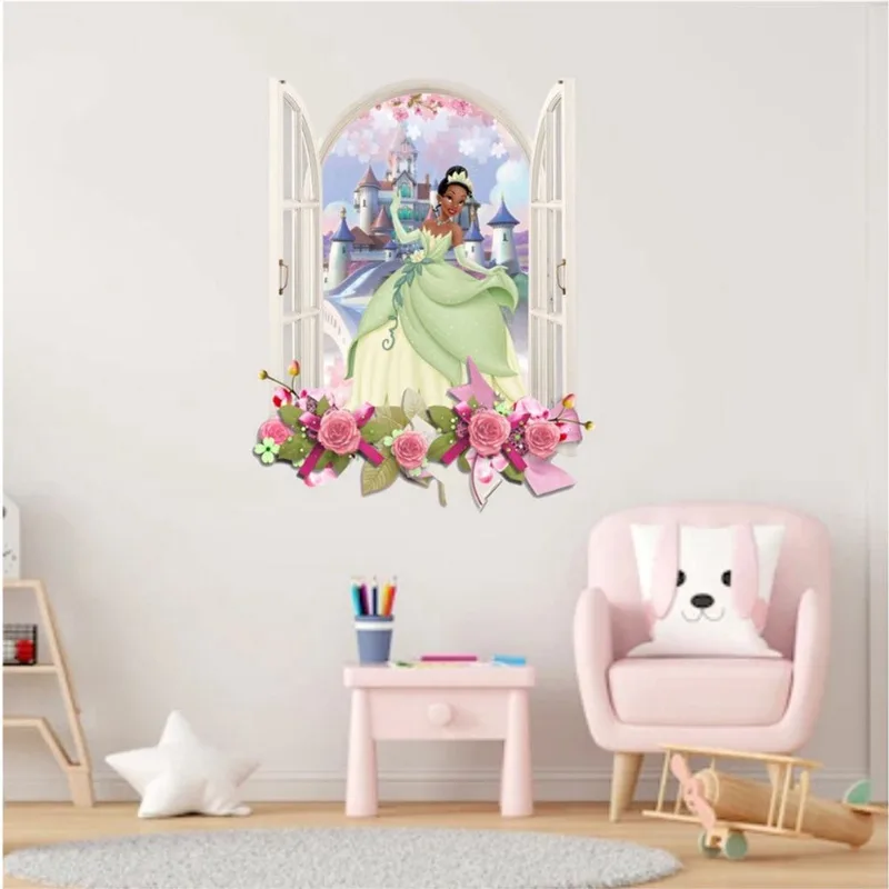 Adesivo De Parede 3d Princesa Tiana (70cm x 50cm) MOD05