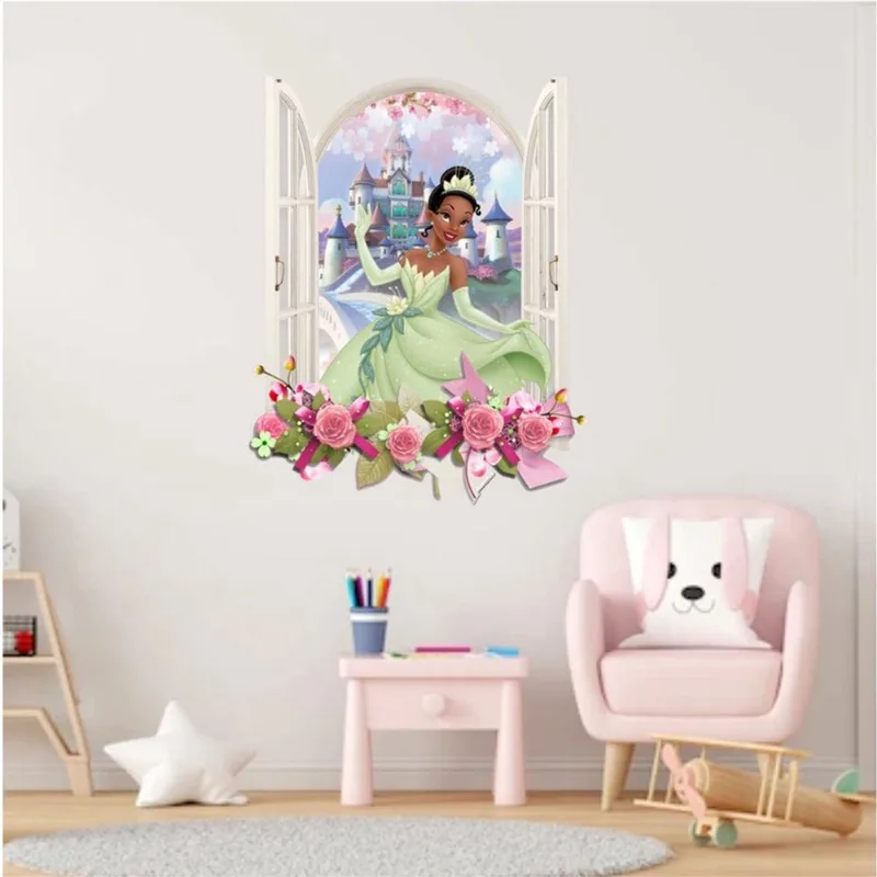 Adesivo De Parede 3d Princesa Tiana (70cm x 50cm) MOD06