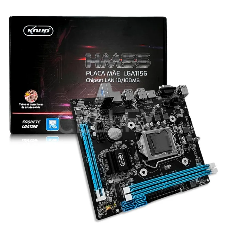Placa Mãe LGA1156 Chipset Intel HM55 DDR3 Séries i3/i5/i7