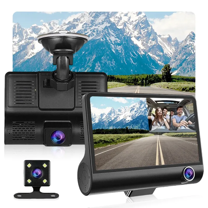 Câmera Interna Veícular Segurança Gravação DVR Dash Cam HD