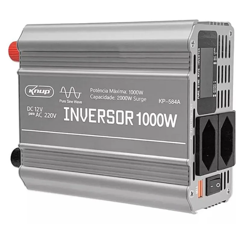 Inversor Tensão 1000w Conversor Senoidal Onda Pura 12v 220v