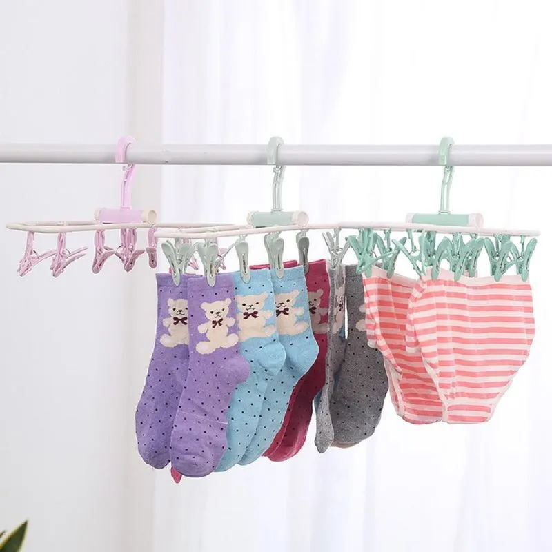 Mini Varal Dobrável Com 12 Pregadores