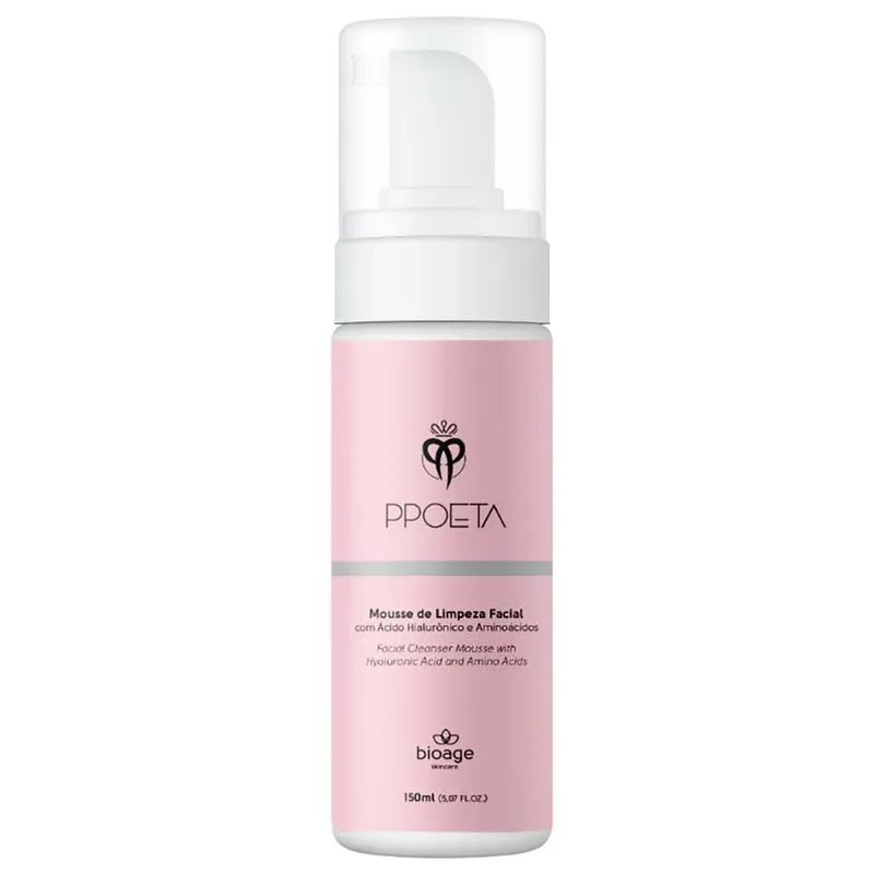 Mousse de Limpeza Facial Bioage Ppoeta 150ml