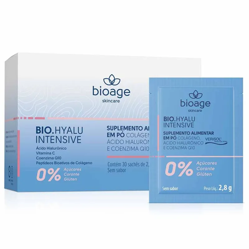 Suplemento Alimentar em Pó Bioage Bio.Hyalu Intensive 30 x 2,8g