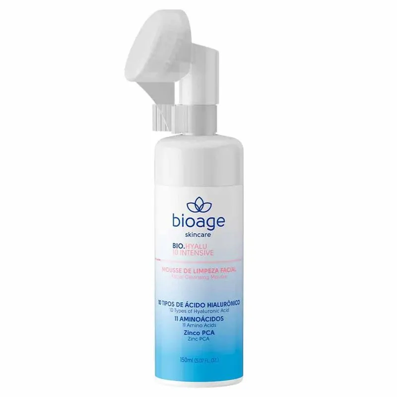 Mousse de Limpeza Facial Bioage Bio.Hyalu 10 Intensive 150ml