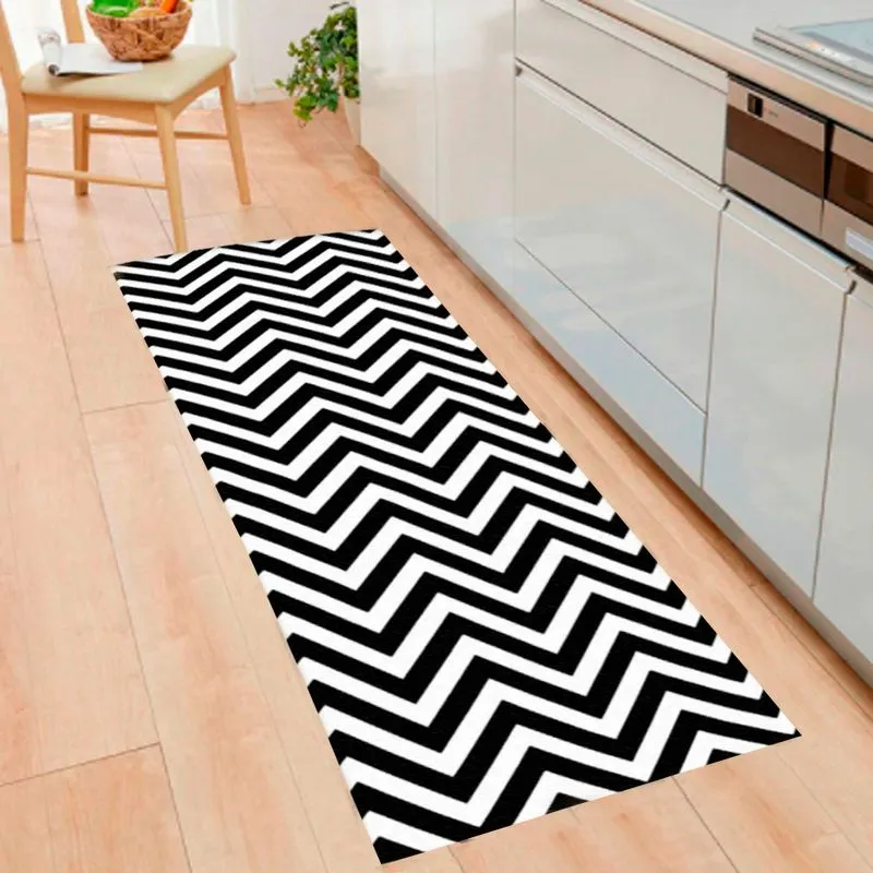 Tapete Para Sala Quarto Estampado Geométrico Antiderrapante Impermeável Casa Dona