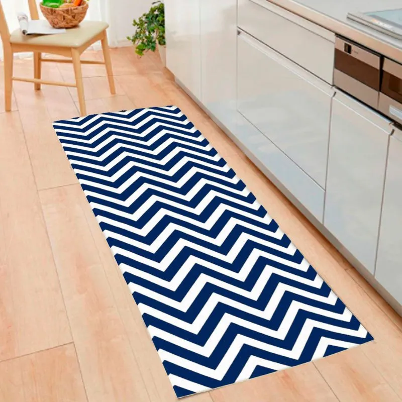 Tapete Para Sala Quarto Estampado Geométrico Antiderrapante Impermeável Casa Dona