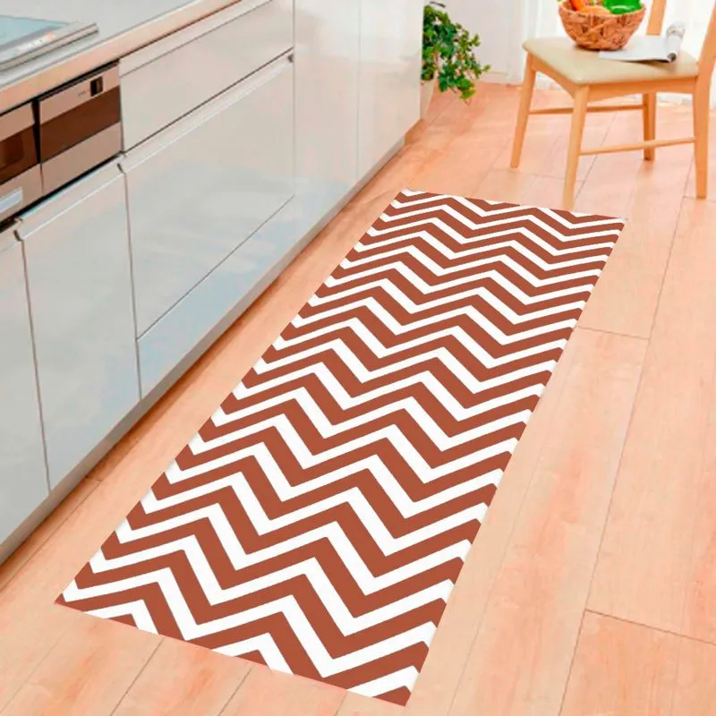 Tapete Para Sala Quarto Estampado Geométrico Antiderrapante Impermeável Casa Dona