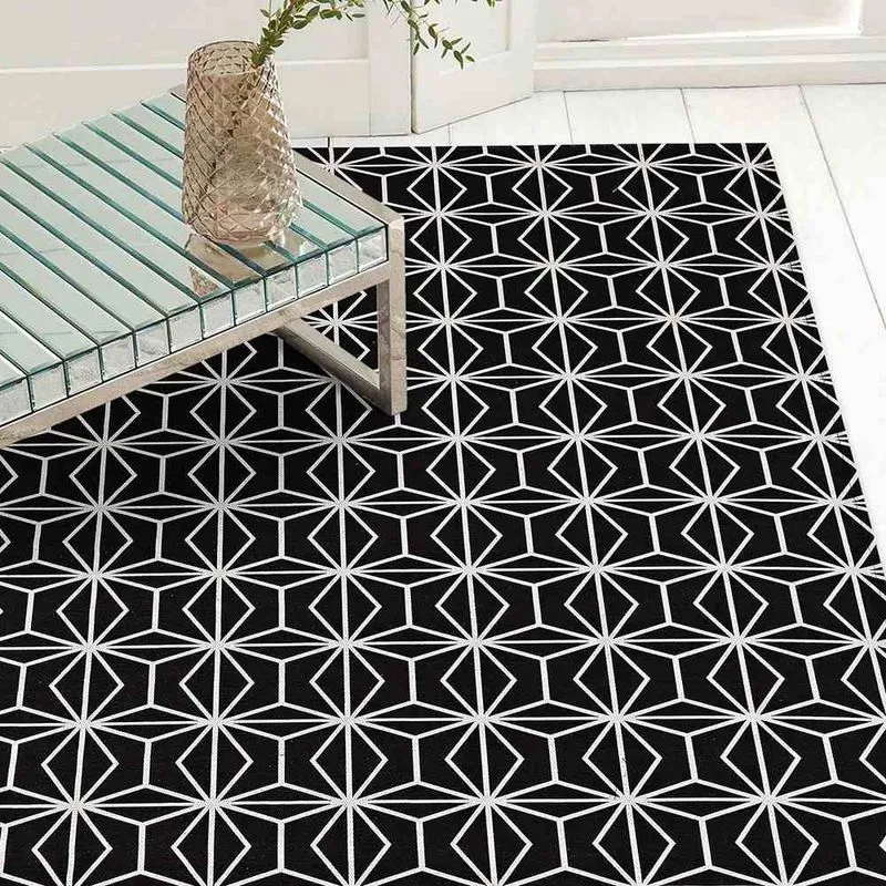 Tapete Cannes Jacquard Antiderrapante 1,32x2,00 Metros Casa Dona