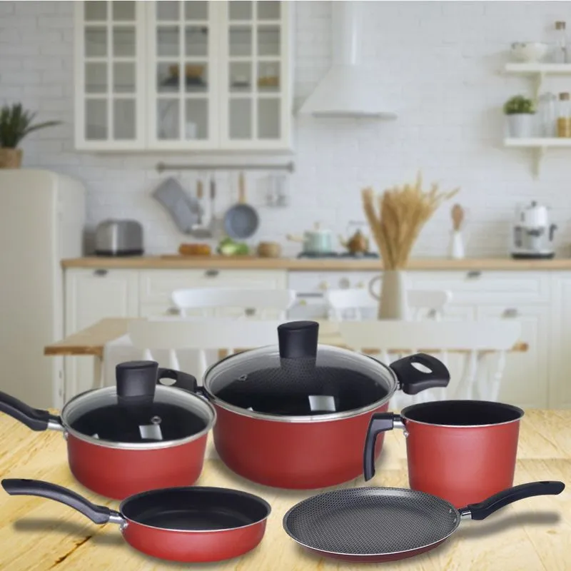 Conjunto de Panelas Antiaderente 5 Pçs Casa Dona