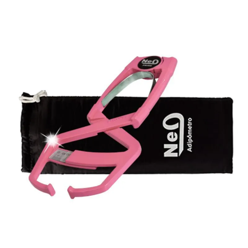 Adipômetro Clínico Neo Prime Rosa + Luva De Transporte
