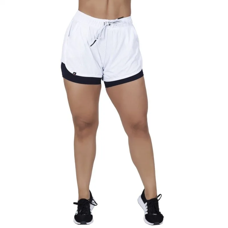 Short Fitness Feminino Corrida Dry Com Bolso E Short Interno Orbis