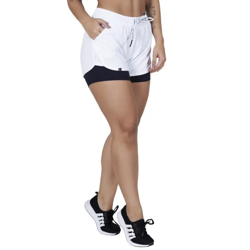 Short Fitness Feminino Corrida Dry Com Bolso E Short Interno Orbis