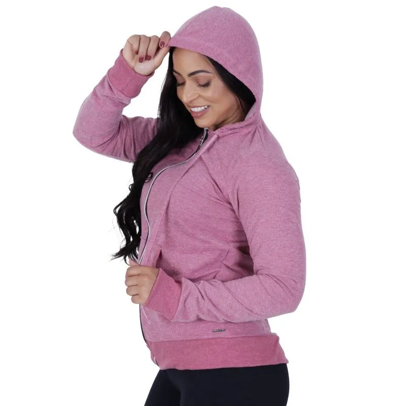 Casaquinho Esportivo Casual Algodão Unissex Capuz Bolso e Zíper Orbis