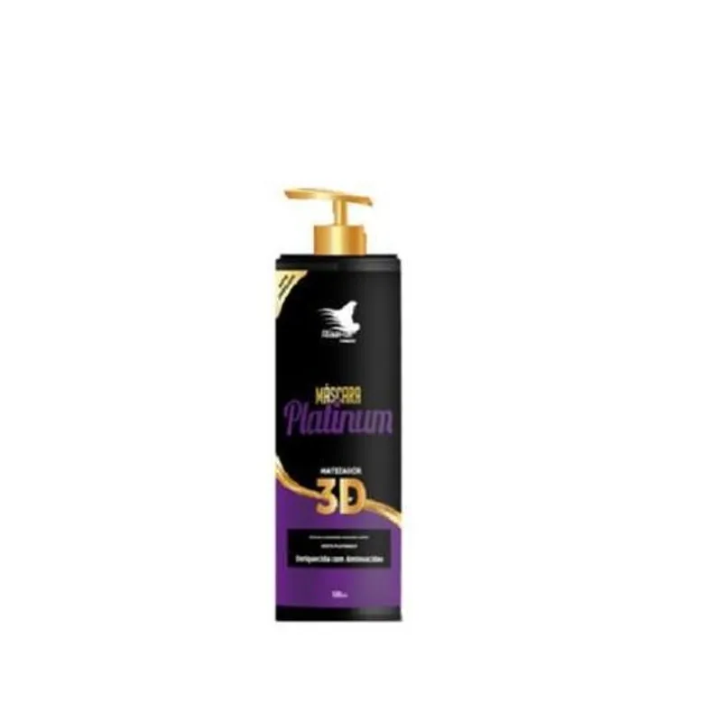 Máscara Com Válvula Platinum 3d Matizador Alise Hair 500 Ml