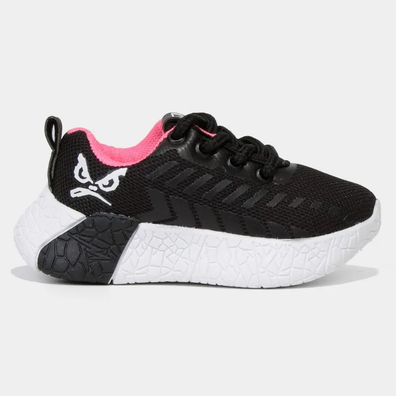 Tênis Jogger Infantil Bad Boy Cano Baixo Play - Unissex - Preto+Pink