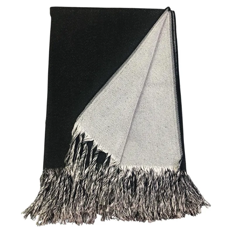Manta Sofá Xale Decorativo Protetor 1,60X1,40M Berlim Preto