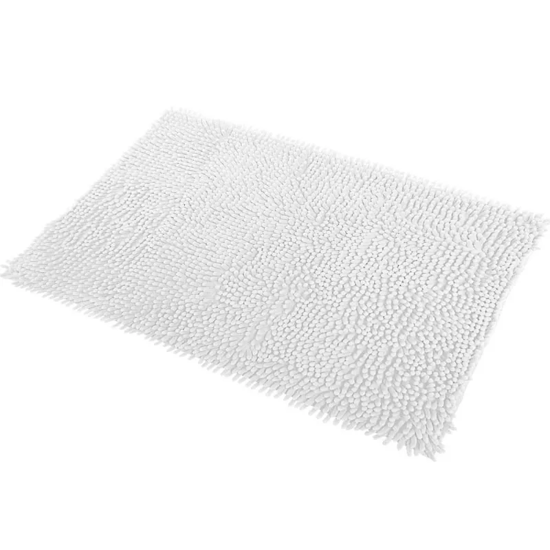 Tapete Banheiro Bolinha Microfibra Antiderrapante Branco