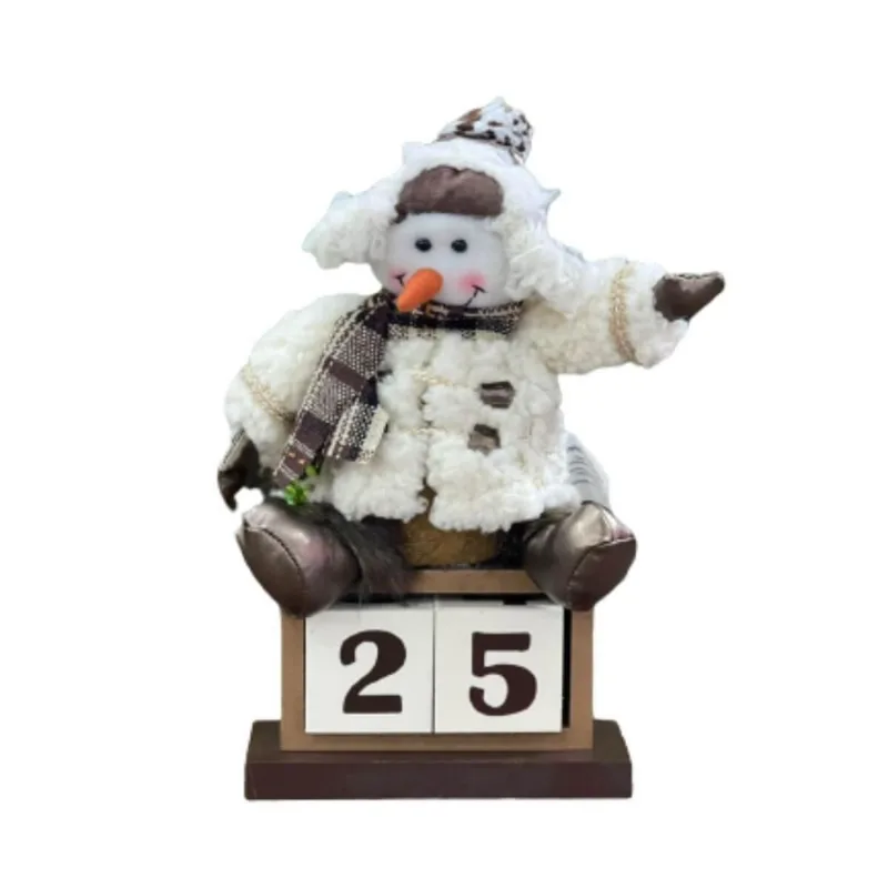 Calendário Natalino Com Boneco De Neve