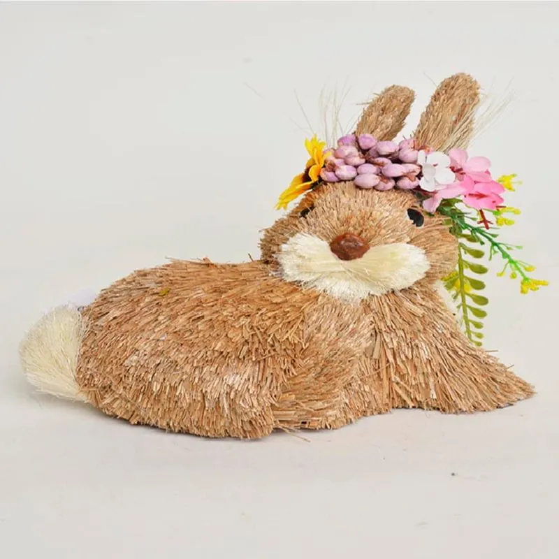 Coelha Decorativa de Pascoa Sentada 15cm
