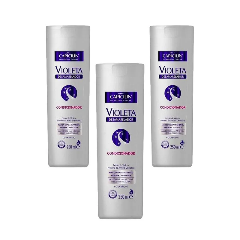 Kit C/3 Condicionador Matizador Liso Loiro Salon Line 300ml