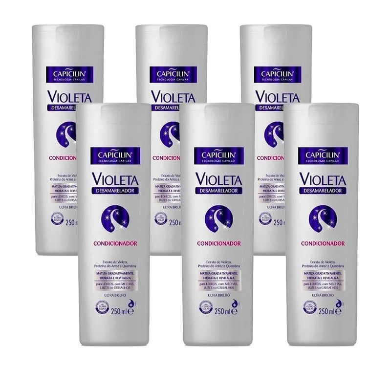 Kit C/6 Condicionador Matizador Liso Loiro Salon Line 300ml