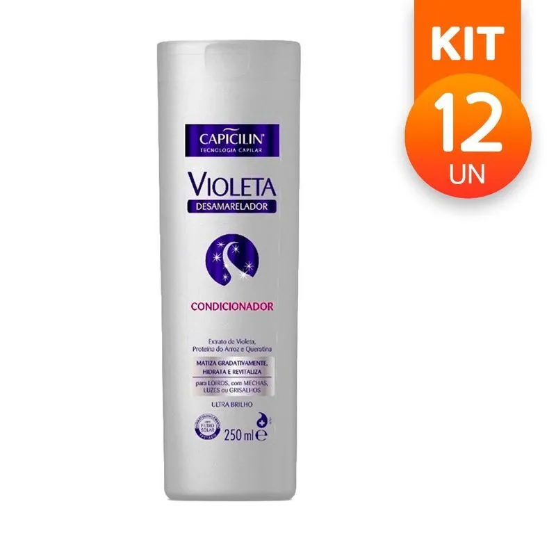 Kit C/12 Condicionador Matizador Liso Loiro Salon Line 300ml