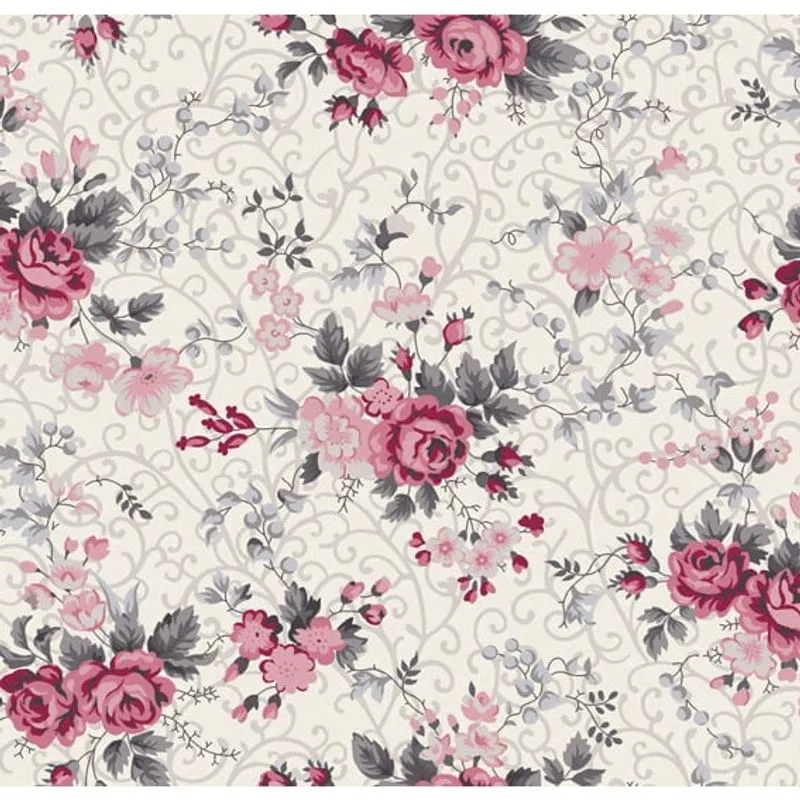 Tecido estampado 100% algodão floral 200522-03