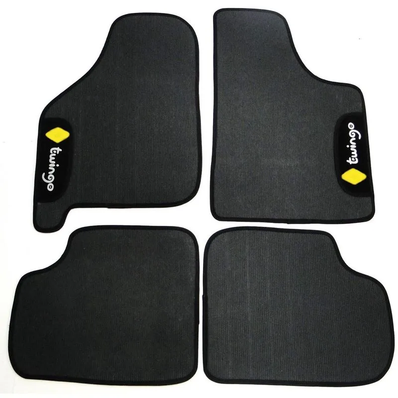 Tapete Automotivo Twingo pvc Preto 4 Peças