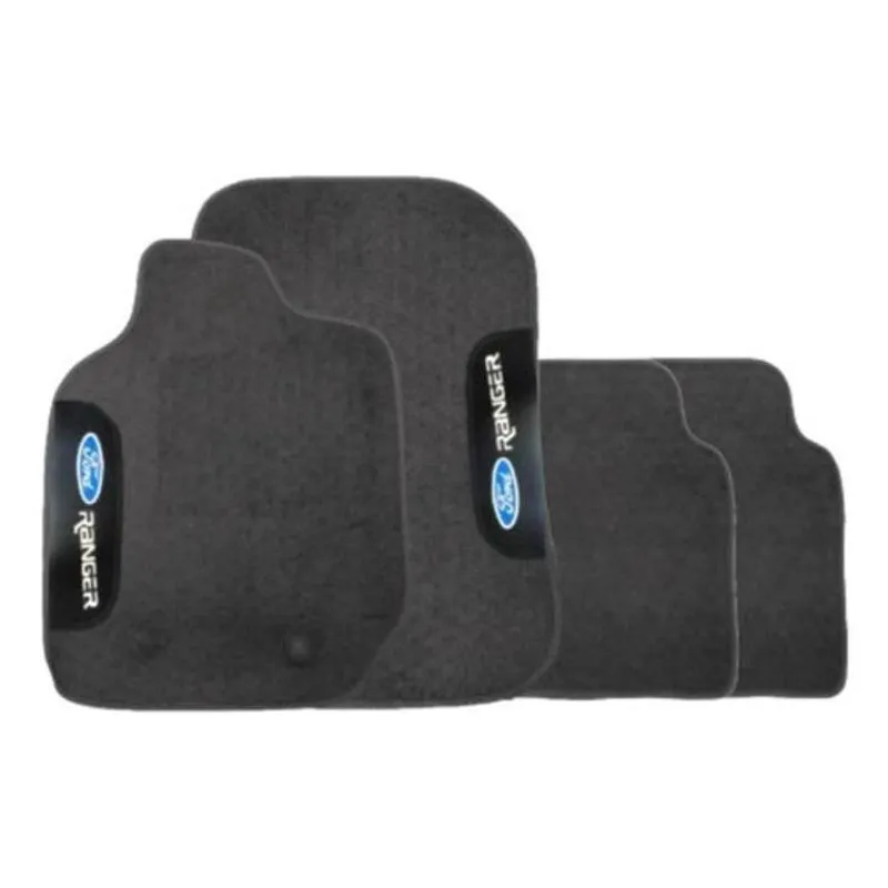 Jogo De Tapete Automotivo Ranger 2013 Borracha Pvc