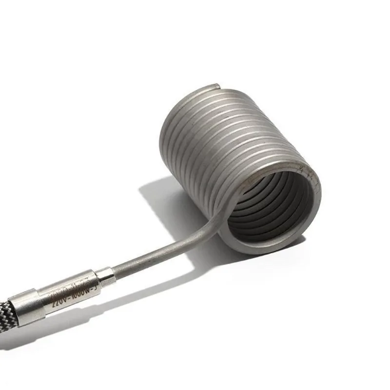 Resistência Microtubular 24x45mm 220v Cabo 1m Com Termopar J