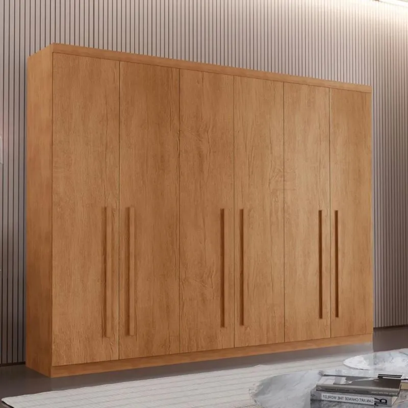 Guarda Roupa Casal 6 Portas 100% MDF Bahia Rufato