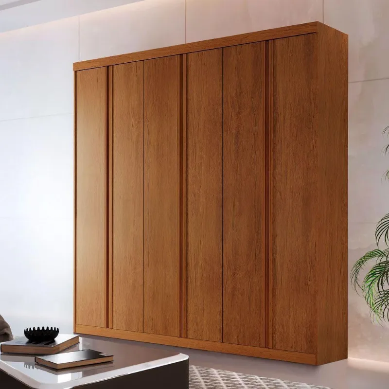 Guarda Roupa Casal Boston 6 Portas 4 Gavetas Moderna Imbuia