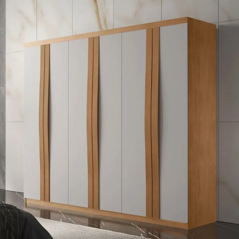 Guarda Roupa Casal 6 Portas 100% MDF Grécia Rufato