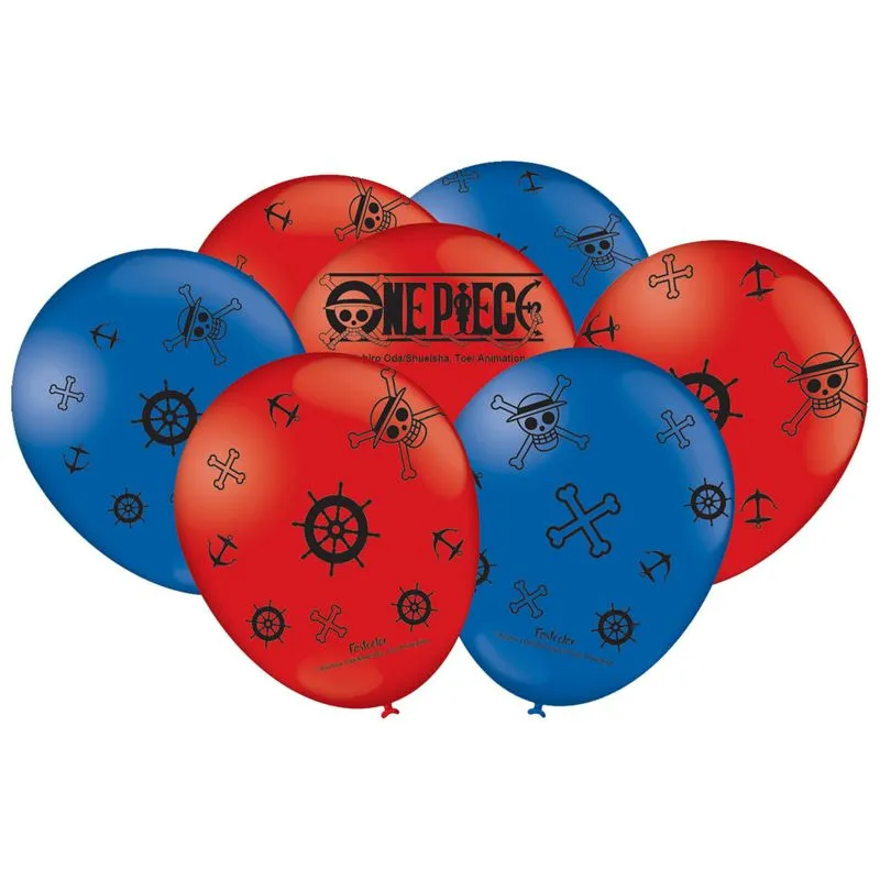 One Piece Balão No9 Estampado c/25 - Festcolor