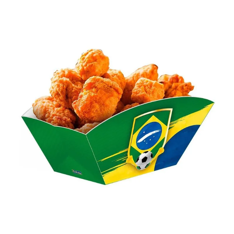 Bandeja Canoa Brasil 2022 Festcolor 13,5x7cm 8und