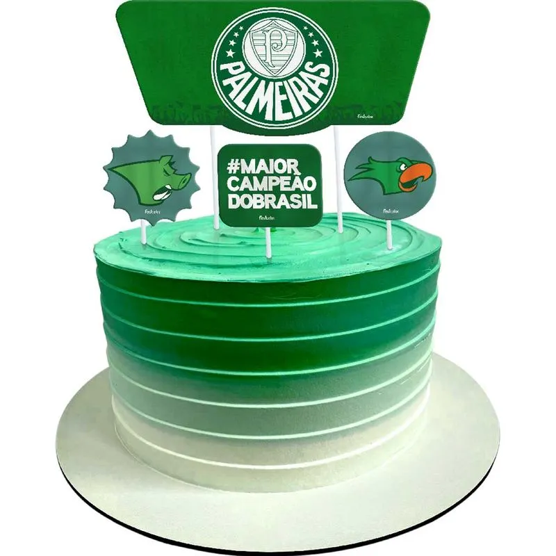 Palmeiras 2023 Topper Bolo C/4 - Festcolor