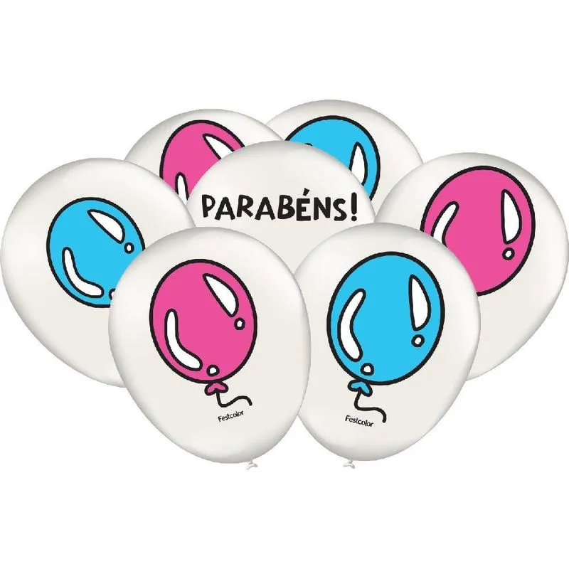 Balões De Látex Cartoon Cake 9 - 25 Unidades