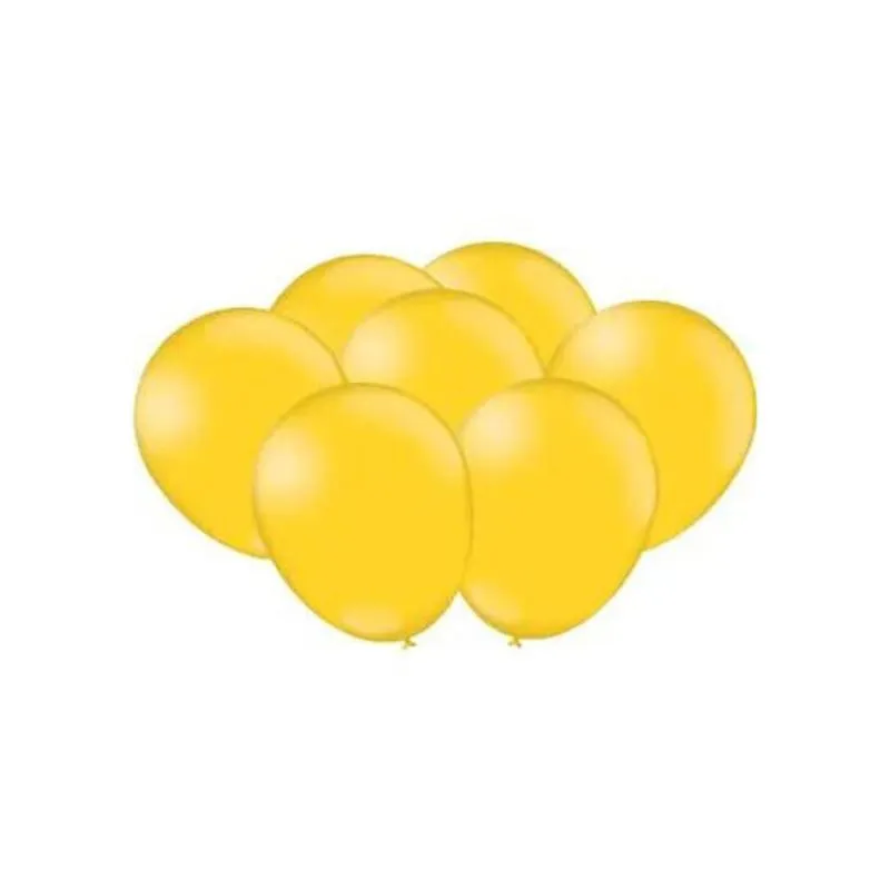 Balão Bexiga Linha Color Com 25 Unid Festcolor Amarelo Tam 9