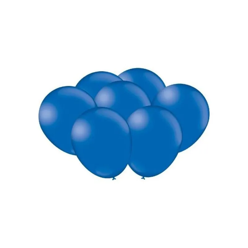 Balão Bexiga Linha Color Com 25 Unid Azul Escuro Tam 9