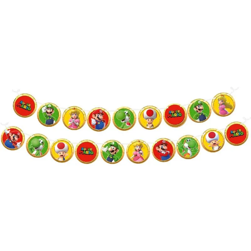 Super Mario Faixa Decorativa Unidade - Festcolor