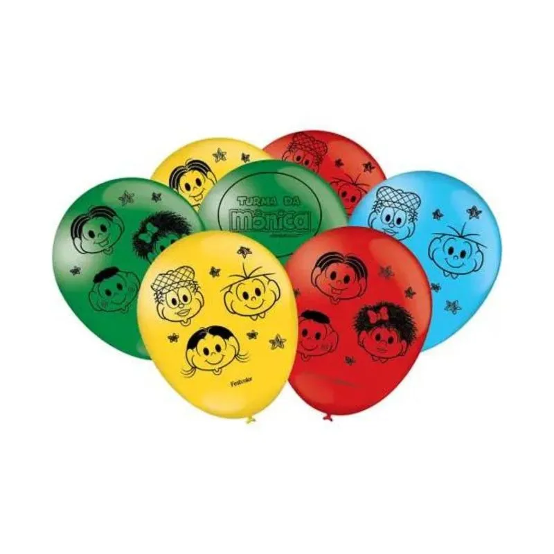 Balão Bexiga Turma Da Monica New Com 25 Festcolor