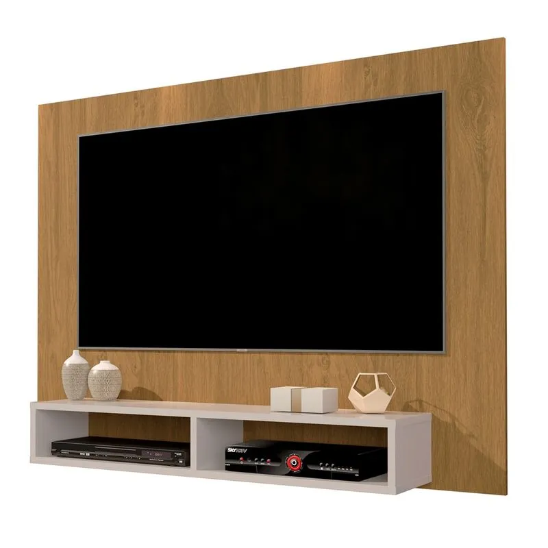 Painel Para TV de 40 42 47 Ipanema Giga - Cumaru / Off White
