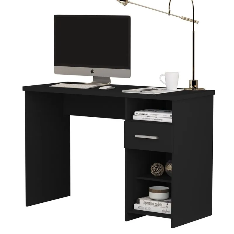 Escrivaninha Para pc Duna Wood Giga Móveis- Preto / Black