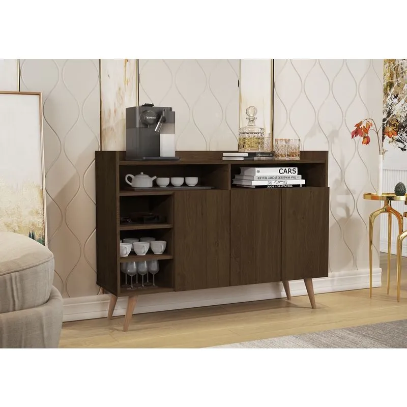 Buffet Aparador 3 Portas Retrô Celta Giga Móveis - Cedro