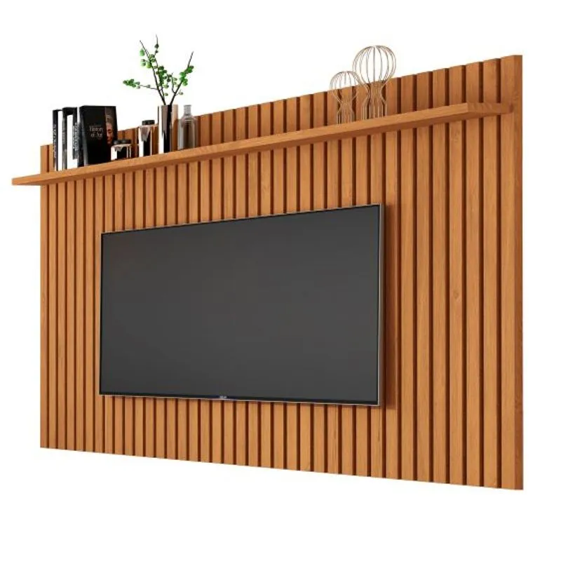 Painel Suspenso Home Tv 72 Polegadas Prateleira Ripado Classic 1.8