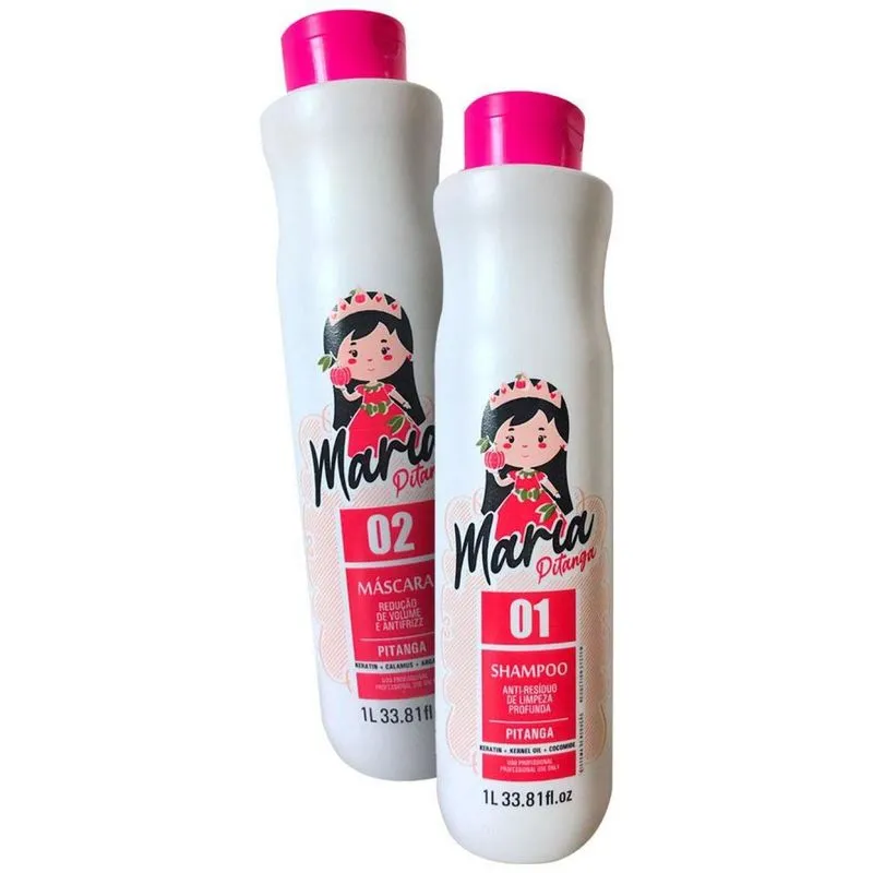 Escova Progressiva Tradicional Maria Pitanga 2x1000ml