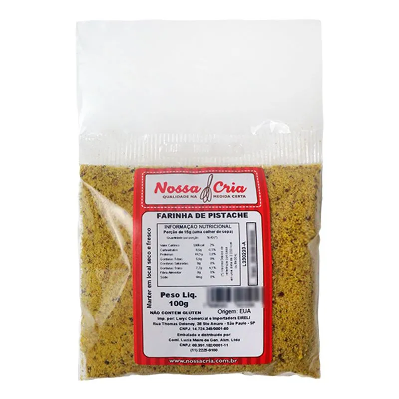 Farinha De Pistache 100g NOSSA CRIA