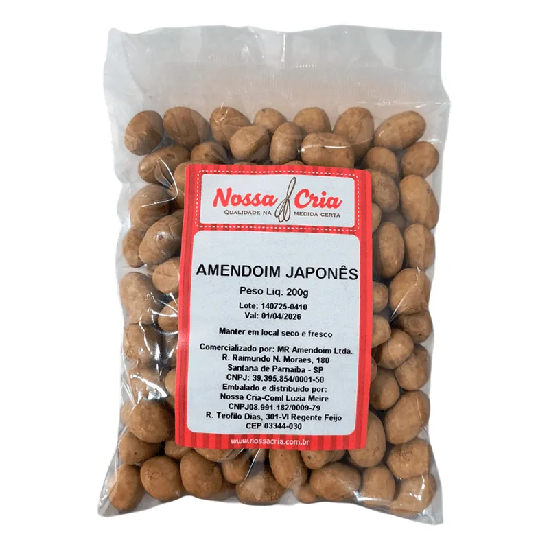 Amendoim Japonês 200g NOSSA CRIA AMENDOIM JAPONES 200G NOSSA CRIA